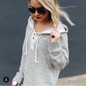 Lace Up Hoodie